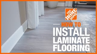 How to Install Laminate Flooring  The Home Depot [upl. by Alberto]