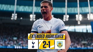 TOTTENHAM HOTSPUR 21 BURNLEY  EXTENDED PREMIER LEAGUE HIGHLIGHTS [upl. by Ecaroh]