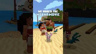 We added Moana 2 into Minecraft minecraft moana gaming ytshort bedrock [upl. by Bernita432]