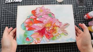 How to make a Cloisonné painting using the Cloisonné process Cloisonne painting for beginners [upl. by Finah678]