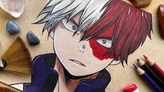 Drawing My Hero Academia Characters with Scary Stories Part 1 TIKTOK ANIME ART [upl. by Wallraff]