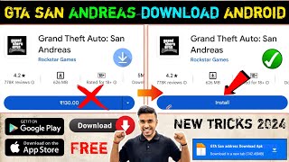 😍How to download gta san andreas on android 2024  gta san andreas download android play Store [upl. by Khosrow225]