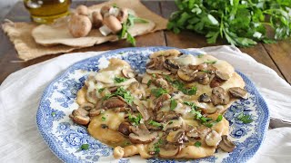 SCALOPPINE DI POLLO con FUNGHI E MOZZARELLA La cucina di Rita [upl. by Eerhs862]