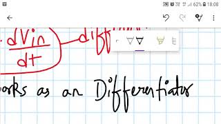 Differentiator circuit analysis using Opamp [upl. by Adnek]