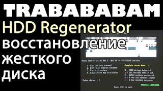 восстановление лечение repair жесткого диска винта винчестера харда c помощью HDD Regenerator [upl. by Ehcadroj]