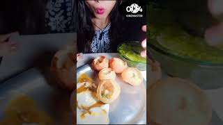 1 minute panipuri challenge panipurieatingchallenge shortvideo food mukbang viralvideo like [upl. by Yemaj]