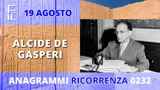 Alcide De Gasperi Ricorrenza 19 agosto [upl. by Farnsworth]