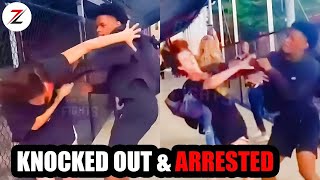 Tragic Racist Karen Gets PUNCHED In The FACE After this Gets Instant Karma [upl. by Hoeg]