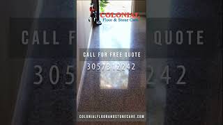 Terrazzo Floor Polishing Service In MiamiDade FL [upl. by Rillis]