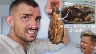 I Tried Following a Gordon Ramsay Cooking Tutorial  Viral Vegan Steak [upl. by Annoeik]