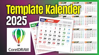 Template Kalender 2025 cdr [upl. by Ahsuoj]