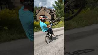 Little sit down wheelie action mtb shortsfeed shorts [upl. by Anaujal]