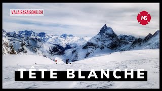 ✝️ Tête Blanche  Ascension depuis Arolla dans un ciel laiteux  V4S  Valais  Suisse [upl. by Nedah267]