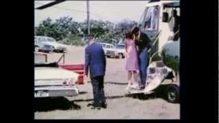 August 14 1963  Jacqueline Kennedy leaves Otis Air Force Base Hospital [upl. by Iuq]