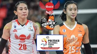 PVL LIVE  PETRO GAZZ ANGELS vs FARM FRESH FOXIES I LIVE SCORES and COMMENTARY [upl. by Hamilah317]