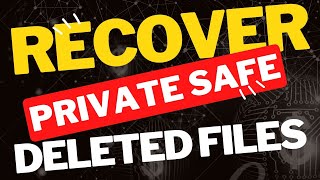 Recover private Safe Deleted Files  private Safe se delete hua data kaise recover kare [upl. by Budde252]