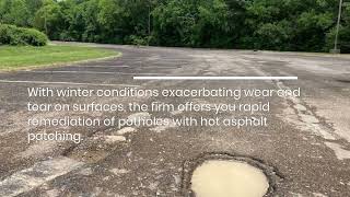 Hot Asphalt Patching Expert In Nashville Repairs Parking Lot amp Driveway Potholes [upl. by Derrik]