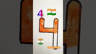 Easy tiranga 4 jana gana mana marble music india youtubeshorts trending drawing [upl. by Ramed]