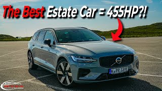 Volvo V60 Recharge T8 engine The Best Sleeper Estate Car [upl. by Etnovad]