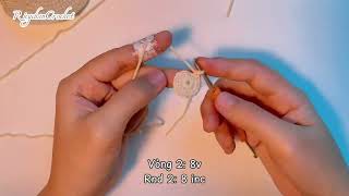 Circle crochet  How to crochet circle  By Ricychan [upl. by Borlase]