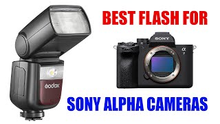 Best Speedlight Flash for Sony Alpha Cameras  Godox v860 III S for a7 IV A1 a6600 a7c etc [upl. by Lyrret]