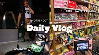 DAILY VLOG exotic snack shopping lash appt first photoshoot 🎉 [upl. by Pinsky]