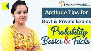 Aptitude Made Easy  Probability  Basics and Tricks  Part 1 Math Tricks for Govt Exams [upl. by Mackay]