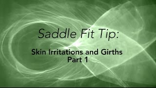 Skin Irritations and Girths Part 13  Saddlefit 4 Life ® [upl. by Gilberte79]