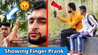 Showing Finger Prank  Part 8  Prakash Peswani Prank [upl. by Aix]