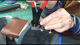 How to Set Saddlers Brass Rivet Burrs [upl. by Lemyt592]