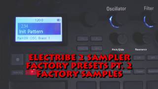 Electribe 2 Sampler Factory Presets pt 2 [upl. by Lesab]