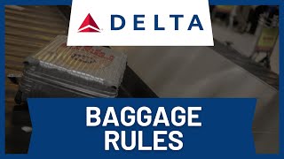 Delta Airlines Baggage Rules [upl. by Yetsirhc]