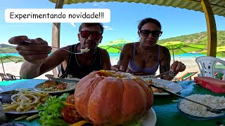 COMENDO NA PRAIA em ARRAIAL DO CABO hoje 121124 É CARO [upl. by Winchell]