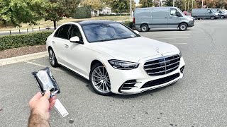 2022 Mercedes Benz S500 Start Up Test Drive Walkaround POV and Review [upl. by Delmor]