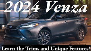 2024 Toyota Venza Trims Key Features amp More [upl. by Wiencke]