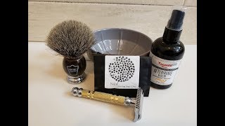 First shave with the Parker 69CR Parker Brush and Taconic Balm [upl. by Origra125]