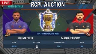 RCB vs KKR RCPL AUCTION Gameplay  IPL AUCTION  Real Cricket 24 [upl. by Ydrah]