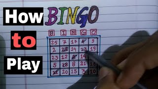 How to play BINGO Game [upl. by Orabla53]