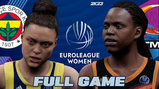 ▶️ Fenerbahçe Istanbul v UMMC Ekaterinburg  Full Game  Euroleague Women 2K23 AllTime Roster [upl. by Tove]