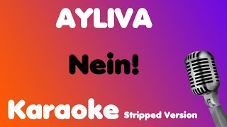 AYLIVA • Nein • Karaoke Stripped Version [upl. by Camarata]