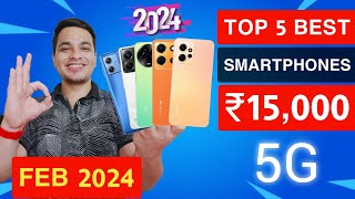 Top 5 Best 5G Phones Under 15000 in Feb 2024  Best Smartphone Under 15000 [upl. by Ysnat]