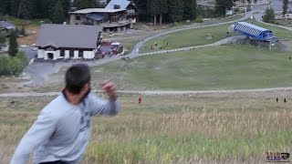 Jere Eshelman throws 1500 feet longest tournament disc golf throw ever [upl. by Siddon691]