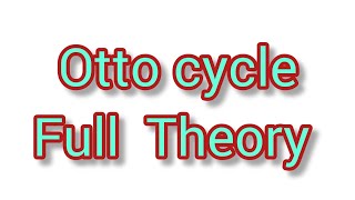 OTTO CYCLE full theory byheart formulasETFS sem1 MECH engg [upl. by Gertie124]