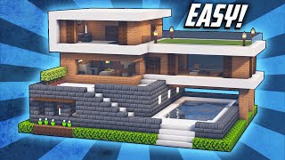 Minecraft How To Build A Large Modern House Tutorial 38 [upl. by Savannah]