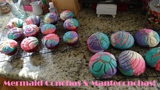 Unicorn Conchas amp Manteconchas Tutorial Easy Pan Dulce [upl. by Skantze74]