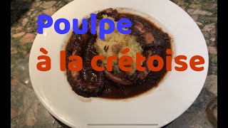 POULPE A LA CRETOISE  Préparation et cuisson [upl. by Christina]