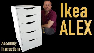 Ikea ALEX Drawer unit assembly instructions [upl. by Sausa]