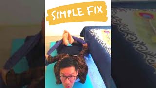 shorts how to backcrack pop your tailbonepain sacrum with a towel amp heal [upl. by Nabila]