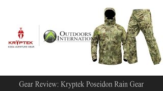 Kryptek Poseidon Rain Gear Review by Justin Sparks [upl. by Nithsa71]