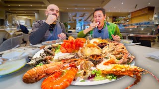 Best Portuguese Food 🦞 SEAFOOD MOUNTAIN  Lobster Rice in Matosinhos Portugal [upl. by Yecart]